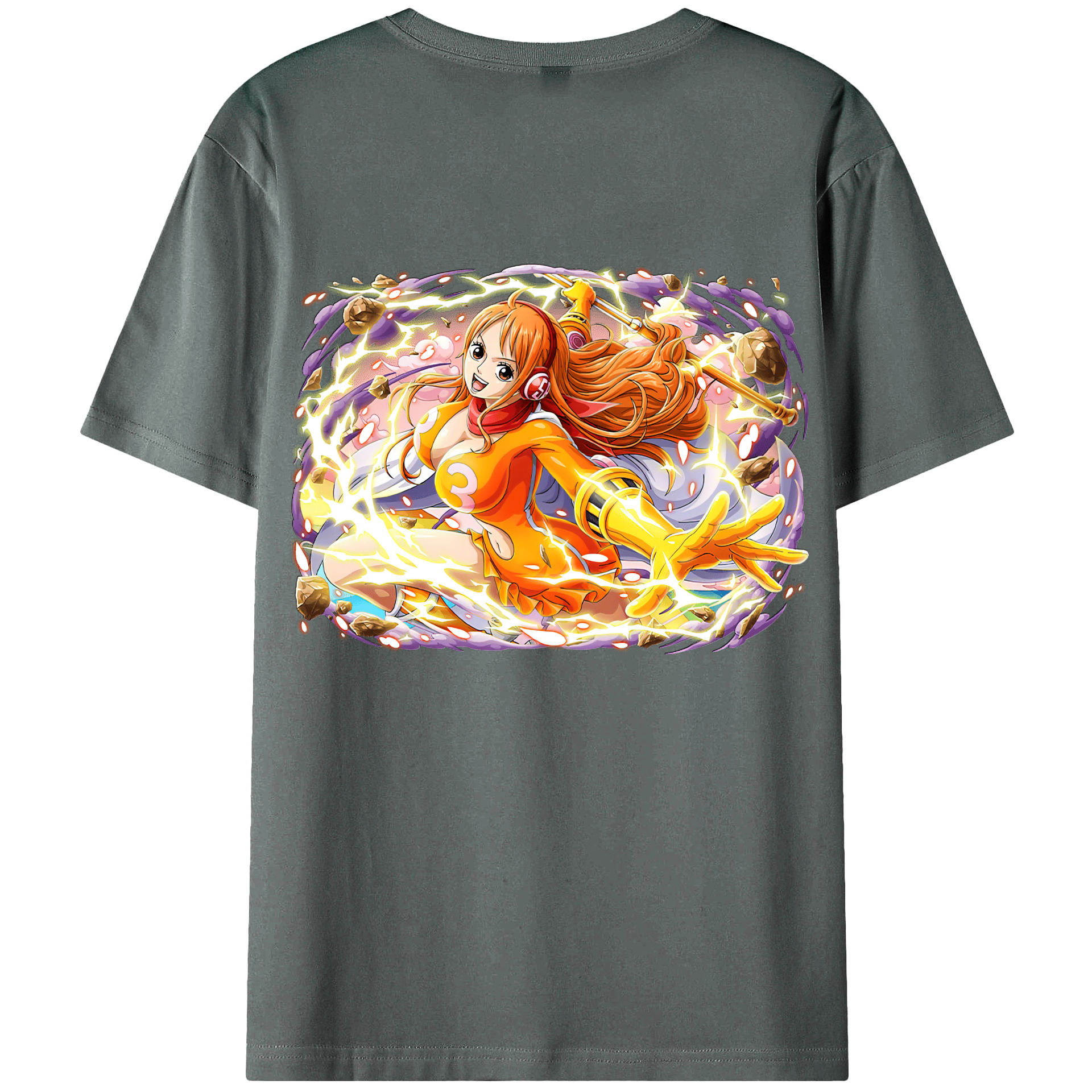 ワンピース ナミ ONE PIECE Nami 綿100％半袖Tシャツ（背面プリント）